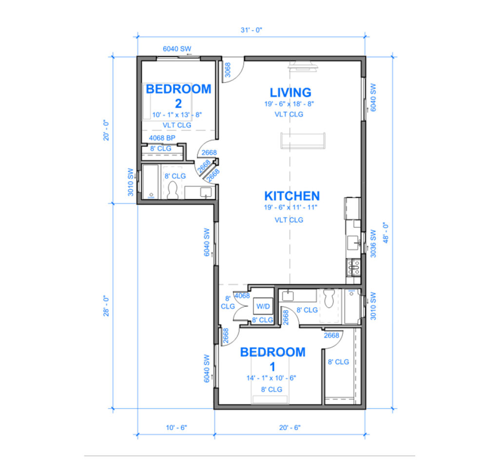 Los Altos Hills ADU Floor Plan