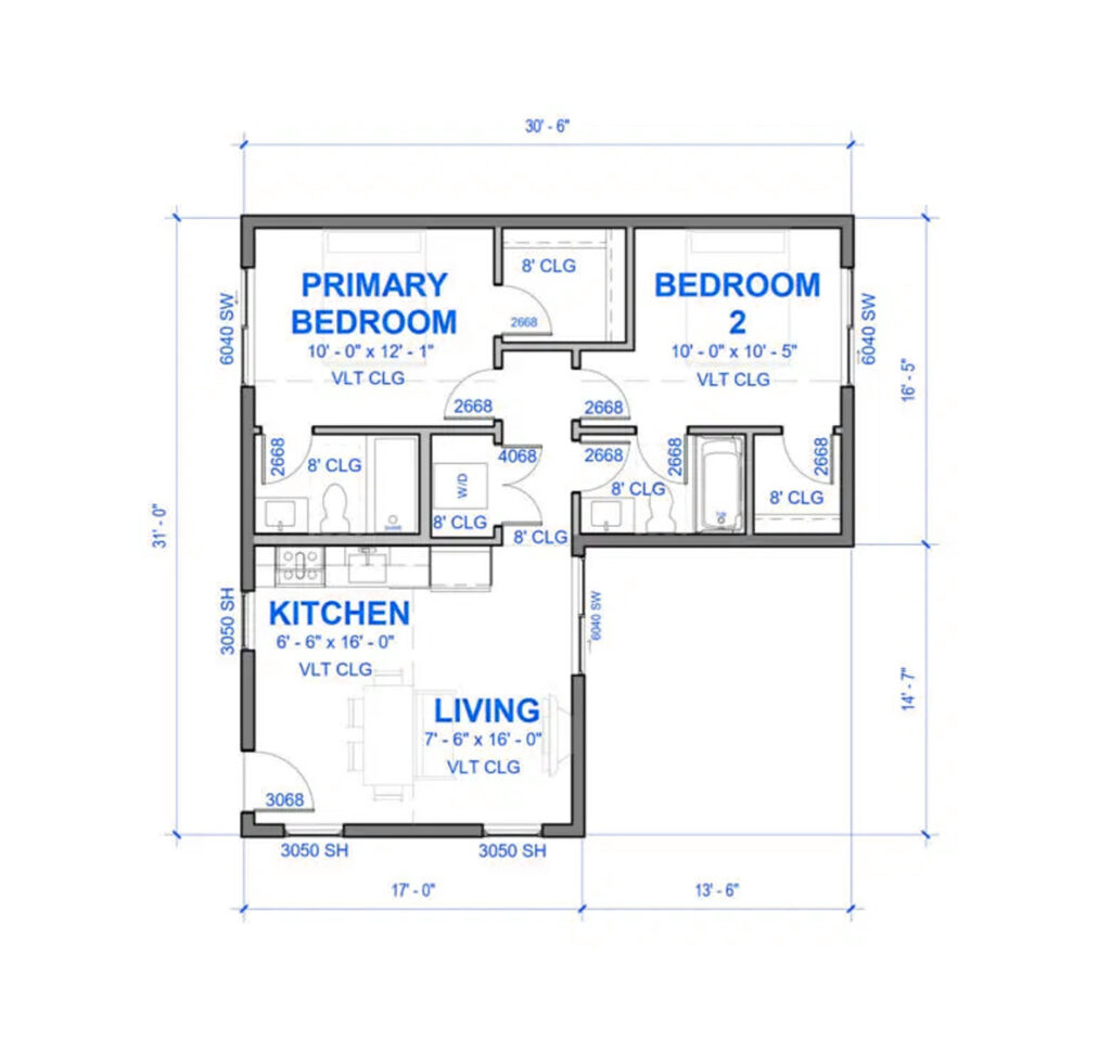 Hillsborough ADU Floor Plan