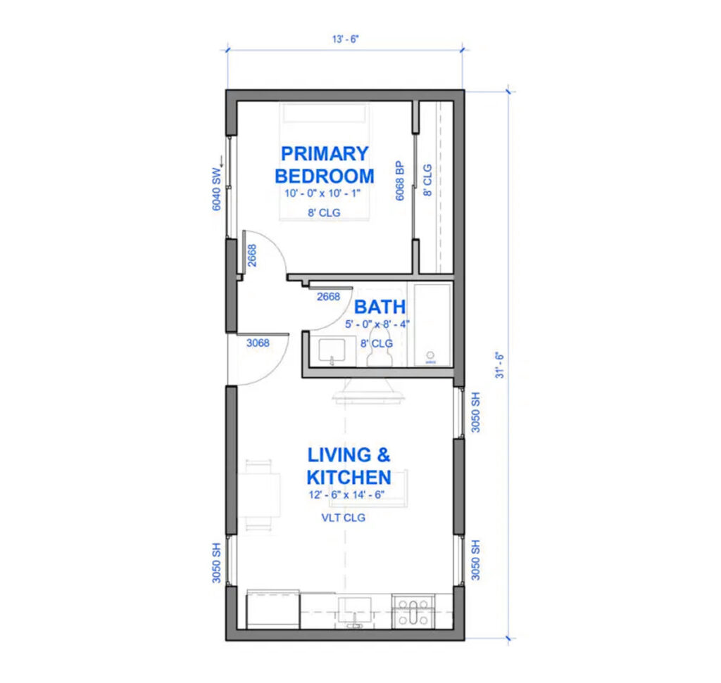 San Ramon ADU Floor Plan