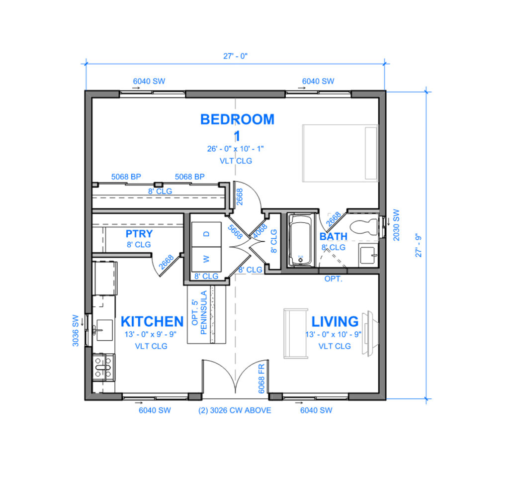 Palo Alto ADU Floor Plan