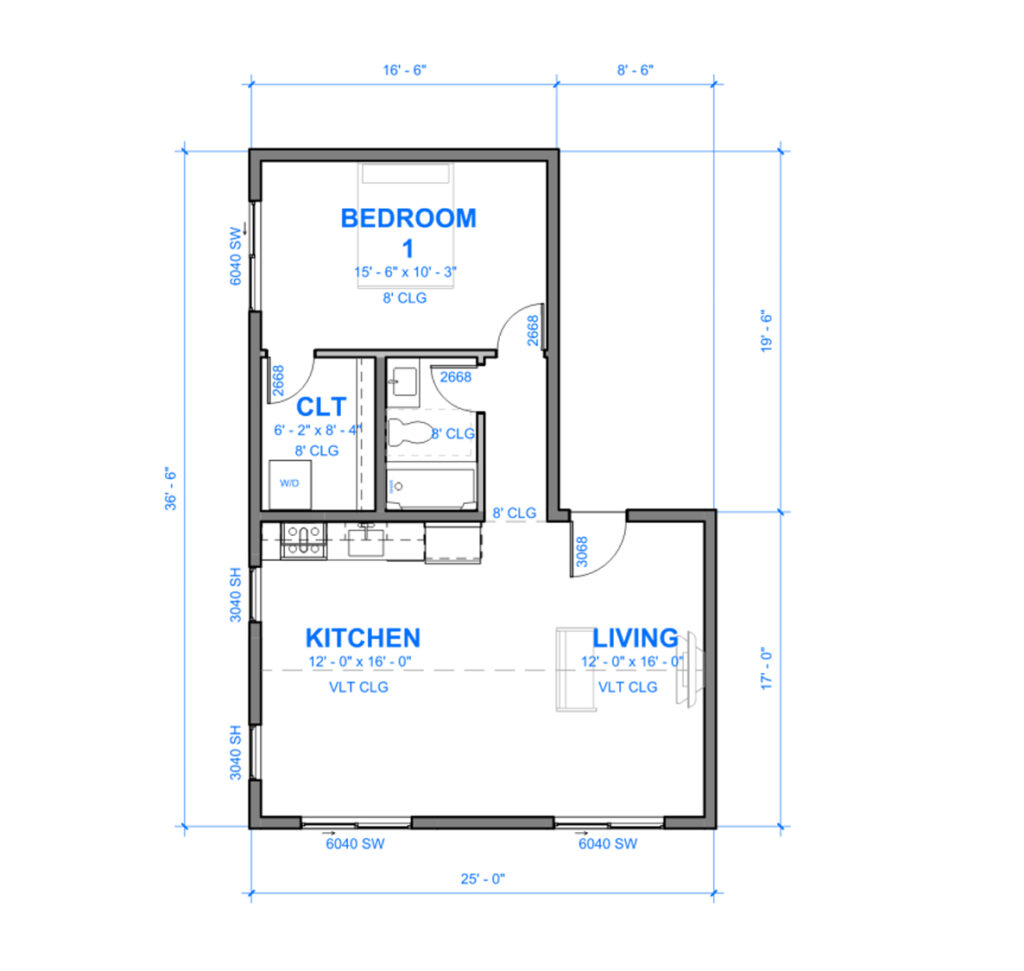 Menlo Park ADU Floor Plan