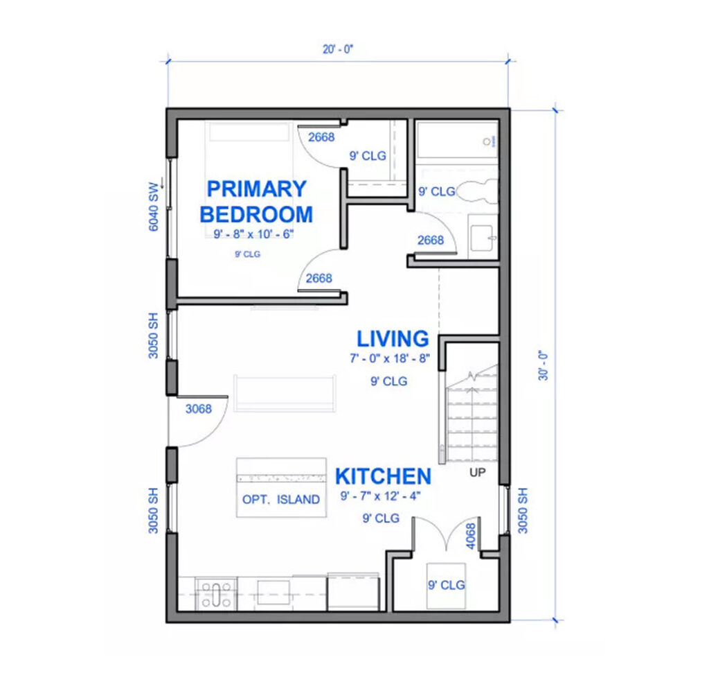 Pleasanton ADU Floor Plan